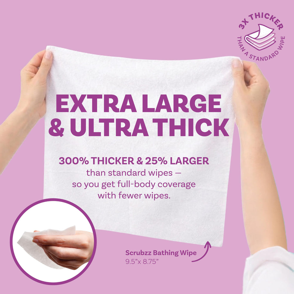 Scrubzz primer plano de la textura ultra gruesa que aporta mayor absorción