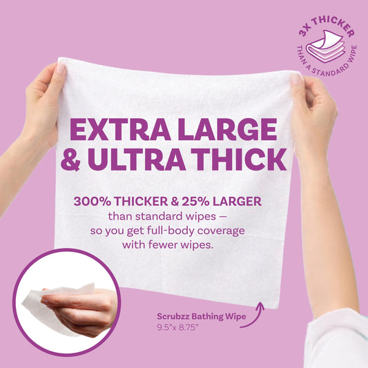 Scrubzz primer plano de la textura ultra gruesa que aporta mayor absorción