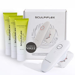 SCULPIFLEX vista frontal del dispositivo muestra diseño portátil y cómodo