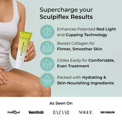 SCULPIFLEX gel textura en primer plano demuestra deslizamiento suave