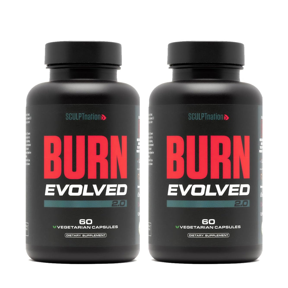 Sculpt Nation botella frontal mostrando el envase y ventaja de fórmula en cápsulas
