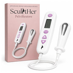 SculptHer PelviRestore frente del dispositivo mostrando diseño compacto y fácil manejo