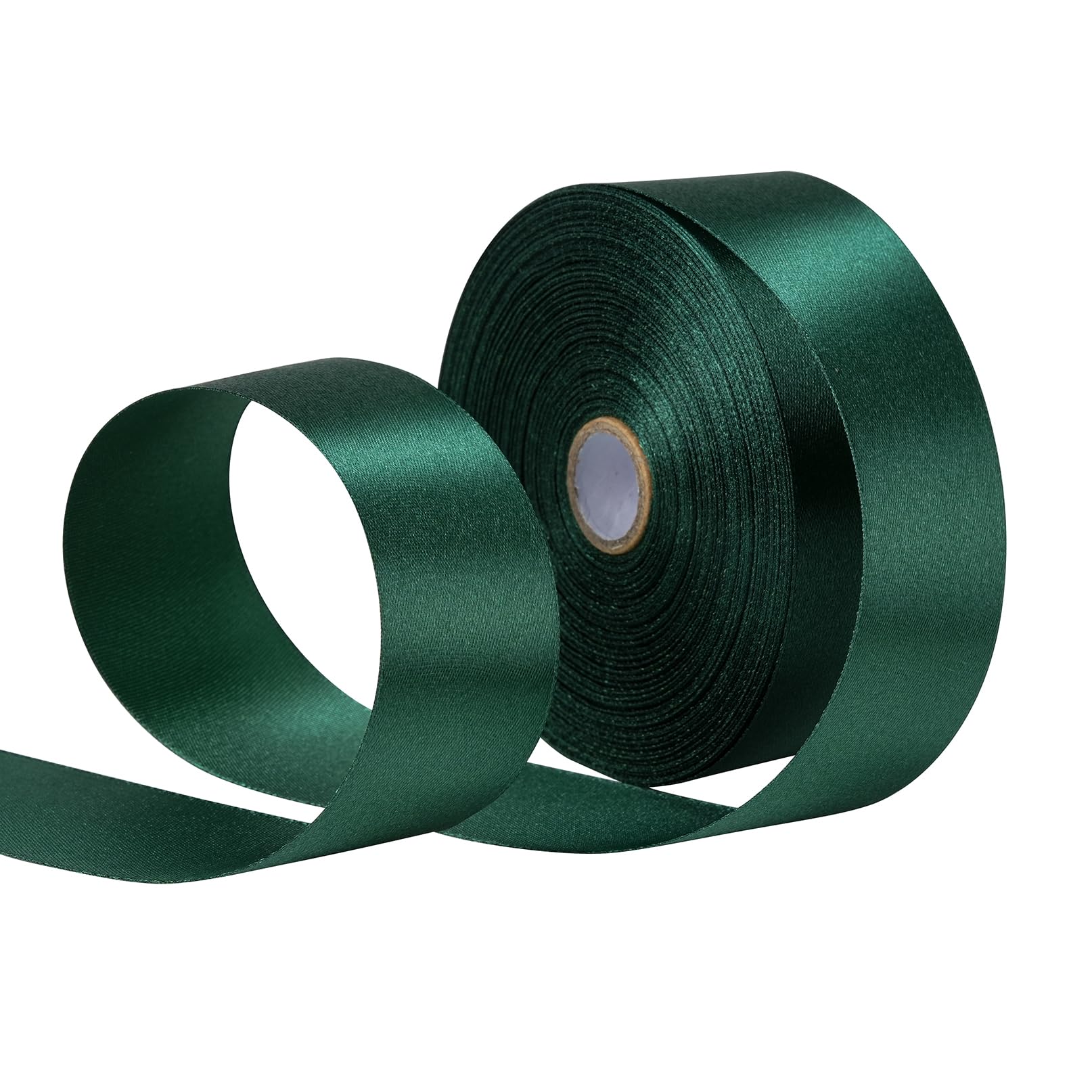 SDZMDL etiqueta frontal del rollo de cinta verde oscuro mostrando longitud