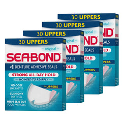 Sea-Bond empaque frontal mostrando 4 paquetes y beneficio de suministro
