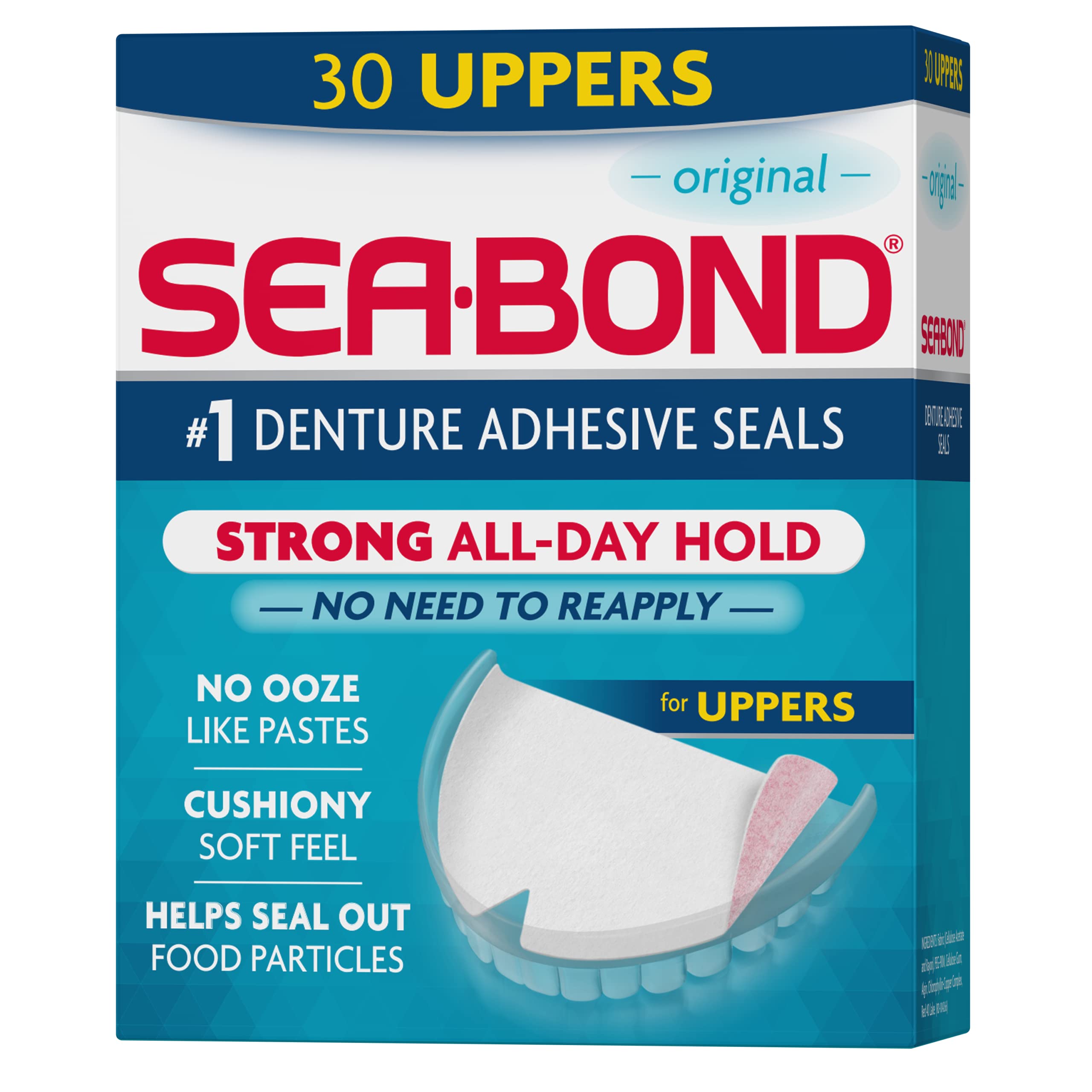 Sea-Bond empaque frontal mostrando 30 selladores y beneficios de uso