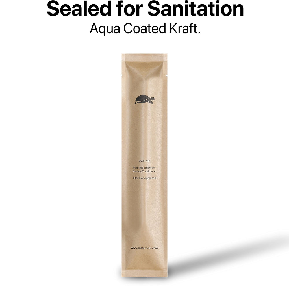 Sea Turtle primer plano de cerdas vegetales suaves que protegen encías