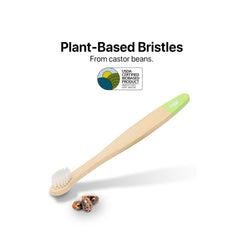 Sea Turtle primer plano de las cerdas vegetales ultra suaves y su suavidad protectora