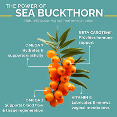 SEABUCKWONDERS gota de aceite muestra pureza y textura nutritiva