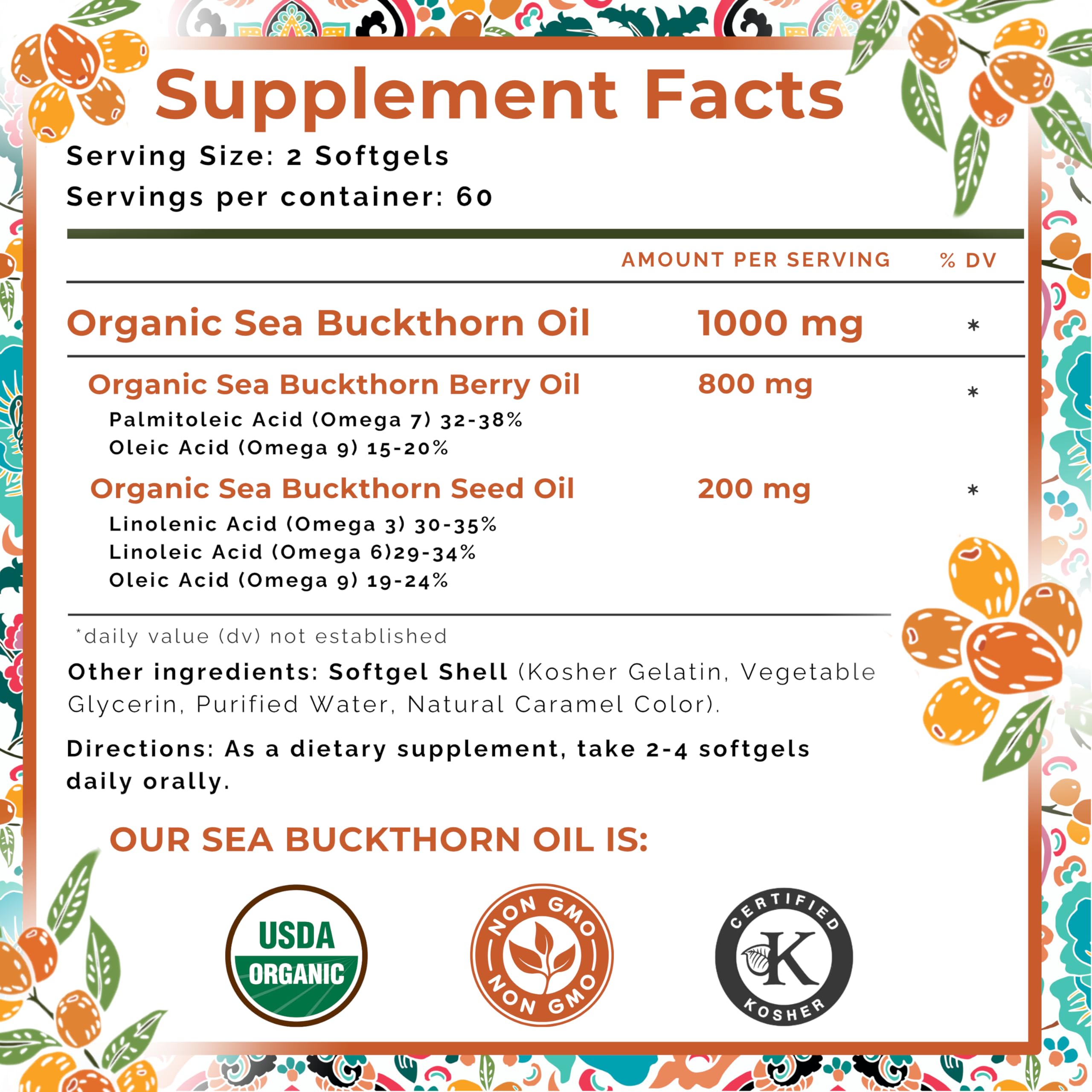 SEABUCKWONDERS suplemento junto a productos de cuidado, integra rutinas