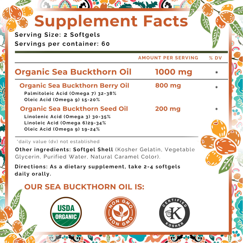SEABUCKWONDERS suplemento junto a productos de cuidado, integra rutinas