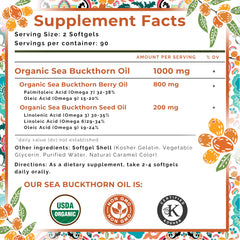 SeabuckWonders cápsulas junto a productos de cuidado para rutina diaria