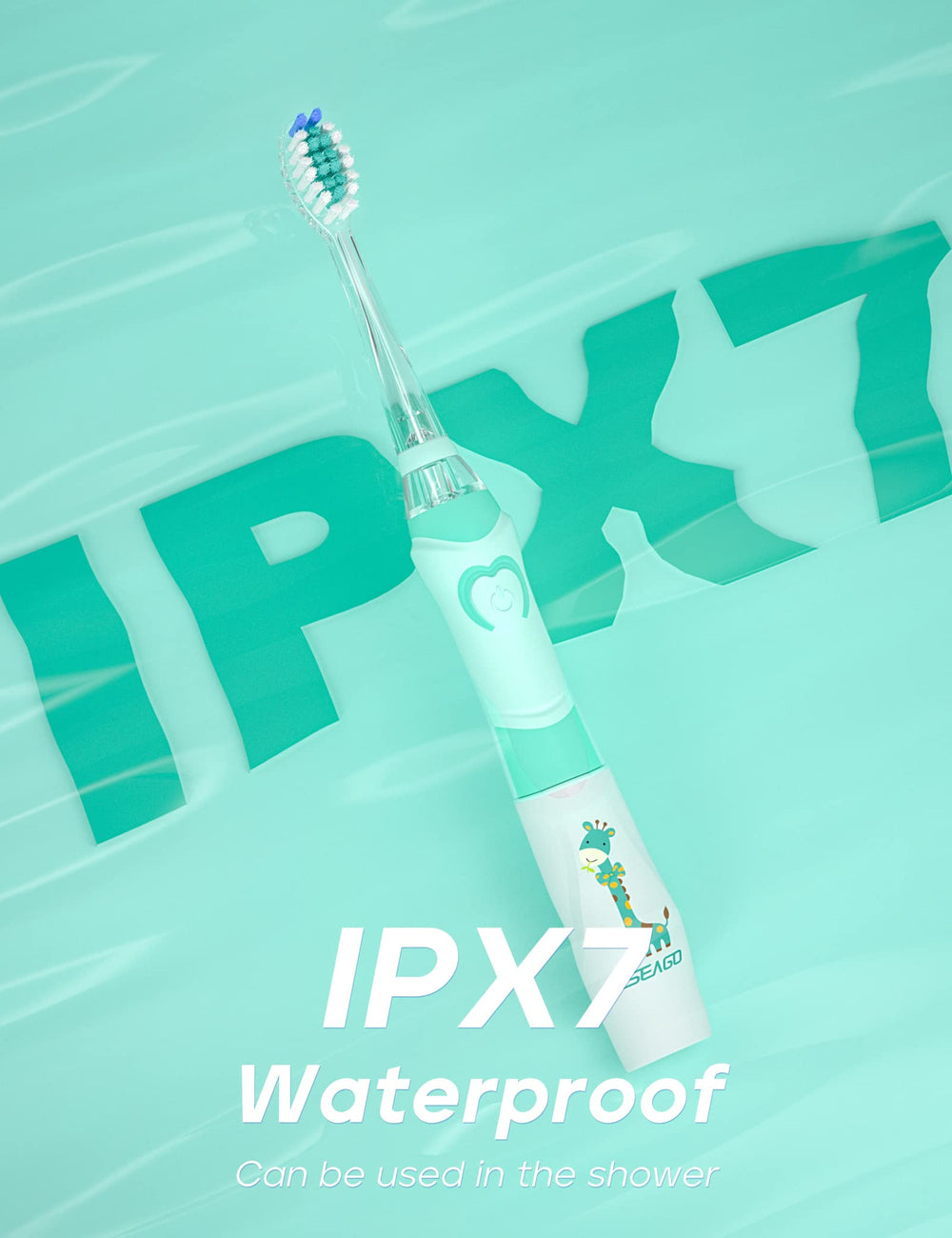 SEAGO enjuague bajo agua demuestra impermeabilidad IPX7