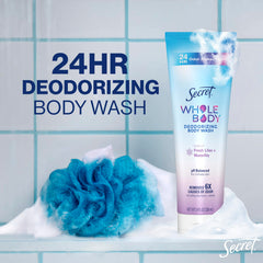 Secret gel siendo dispensado en la mano para una aplicación controlada y suave