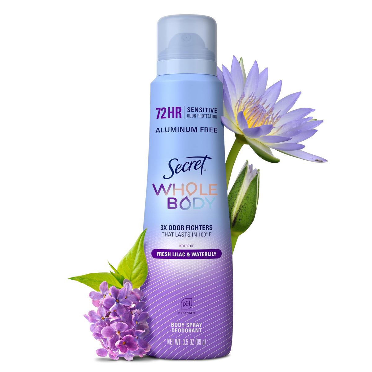 Secret envase frontal muestra diseño y beneficio frescura duradera