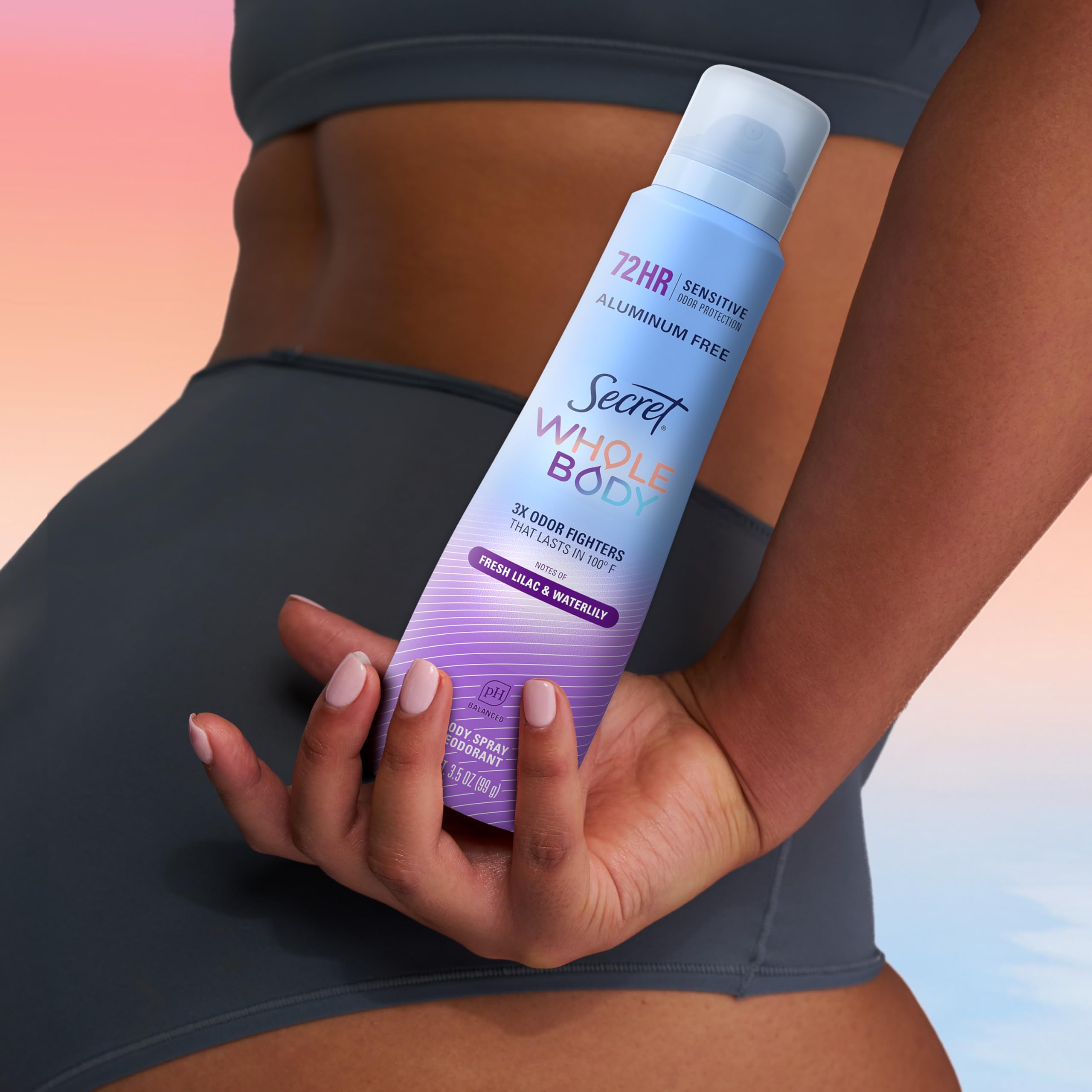 Secret spray sobre ropa sin dejar marcas, beneficio invisible