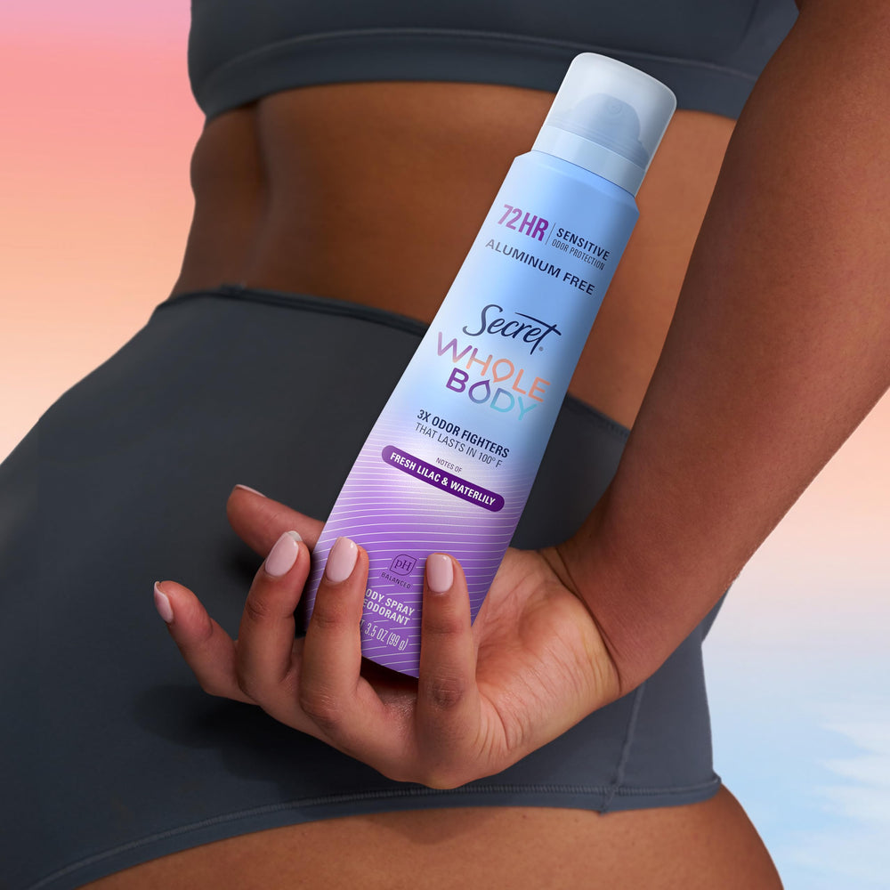 Secret spray sobre ropa sin dejar marcas, beneficio invisible