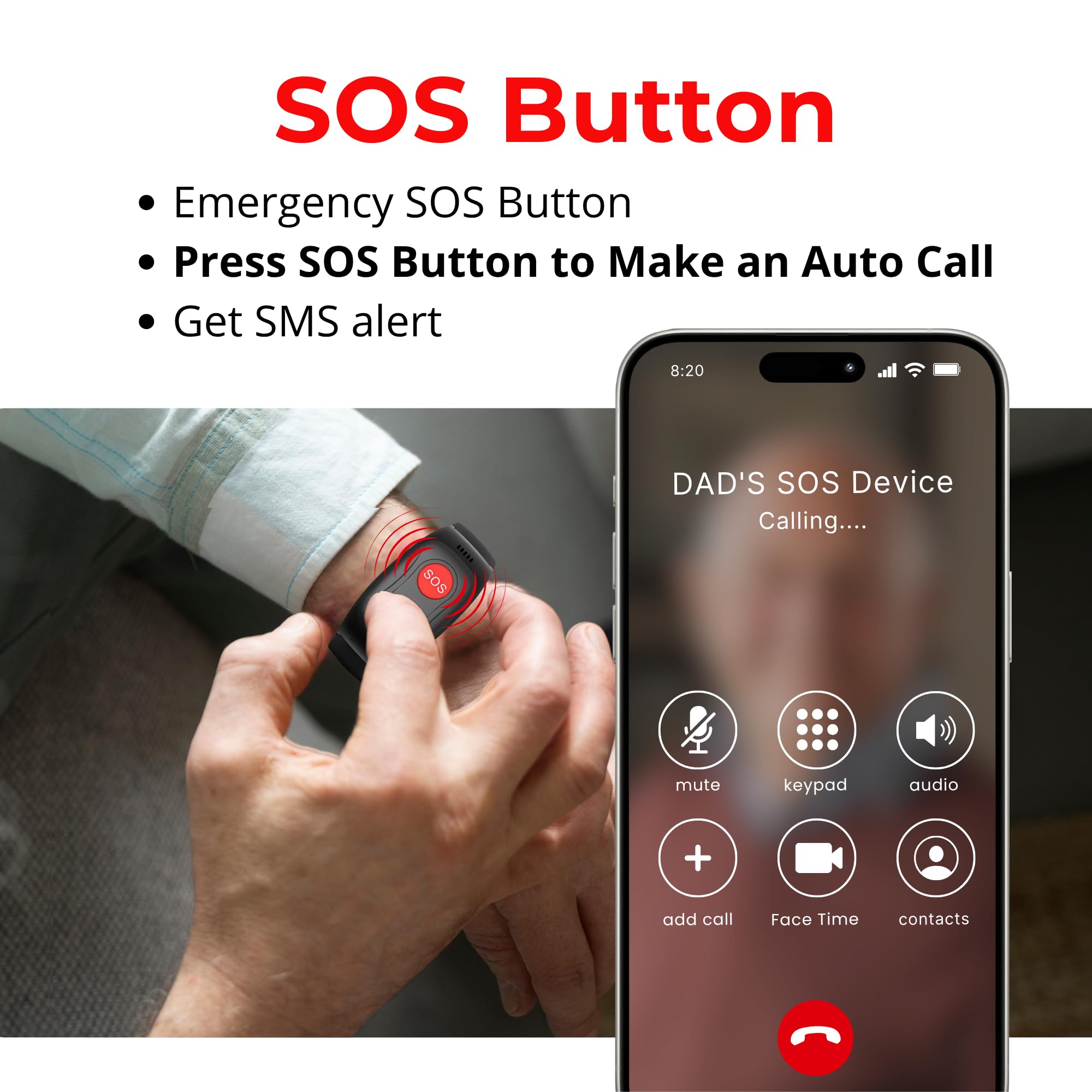 SecuLife comparación de tamaño en mano para apreciar ligereza y ergonomía