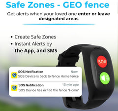 SecuLife pulsera en uso por una mujer caminando mostrando libertad y protección