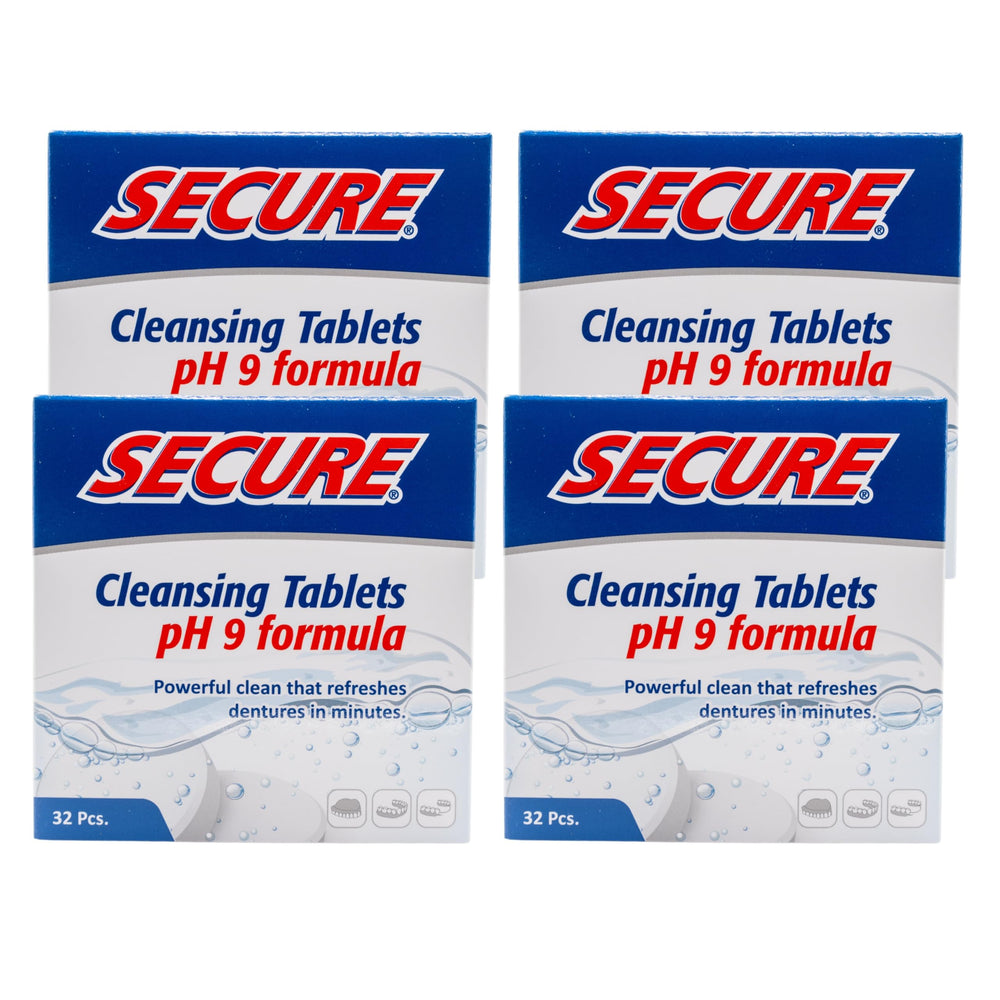 Secure empaque frontal de 128 tabletas para limpieza eficaz y almacenamiento seguro
