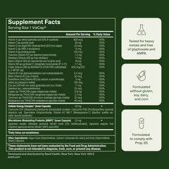 Seed DM-02 frasco en cocina junto a alimentos para indicar complemento dietario