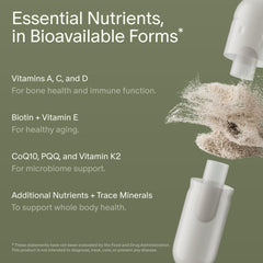 Seed DM-02 cápsulas y listado de ingredientes organizados para transparencia