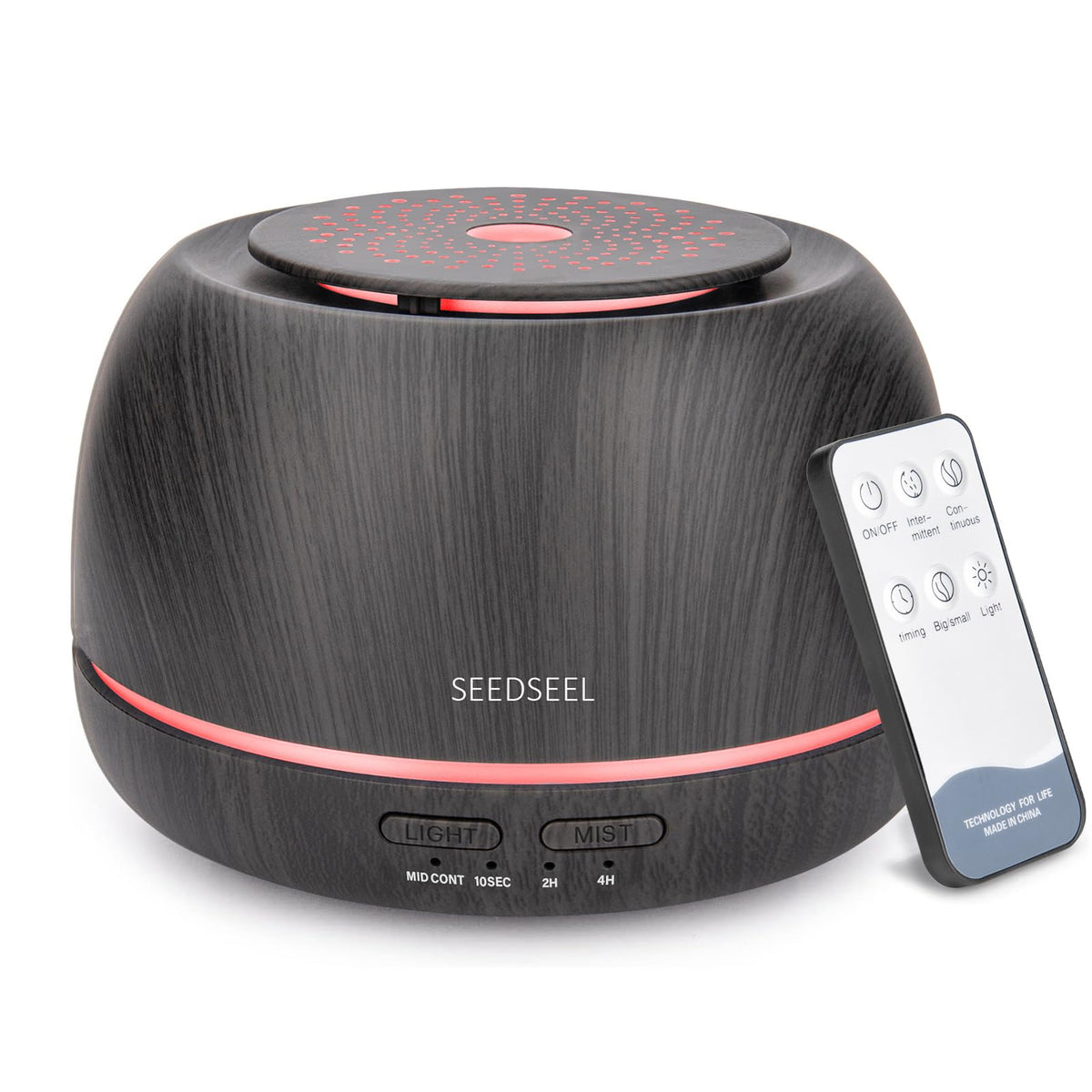 SEEDSEEL difusor frontal mostrando diseño moderno y control fácil