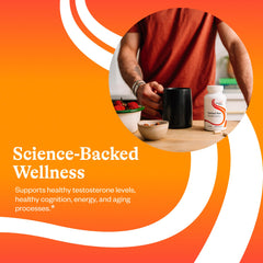 Seeking Health cápsula en mano para comparar escala y porción diaria recomendada