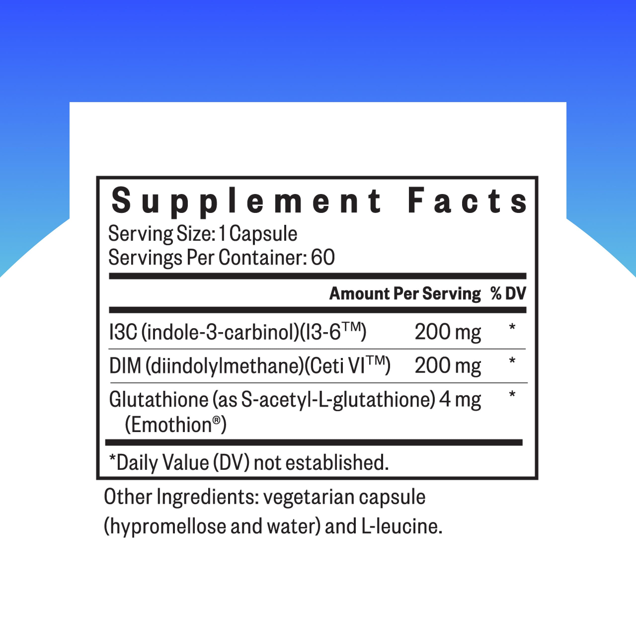 Seeking Health detalle de etiqueta con ingredientes y beneficios para claridad informativa