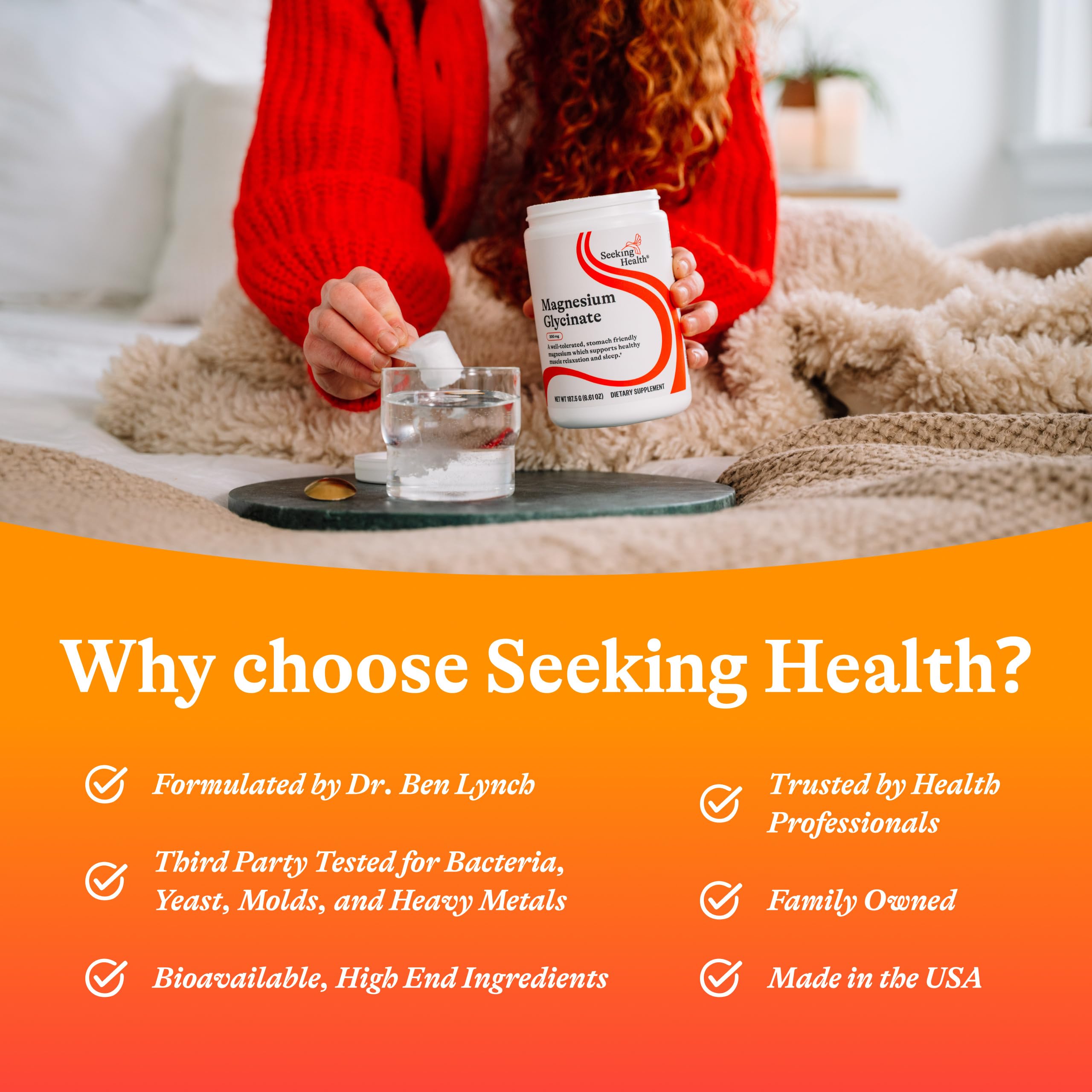 Batido nutritivo preparado con Seeking Health magnesio, integración discreta en bebidas