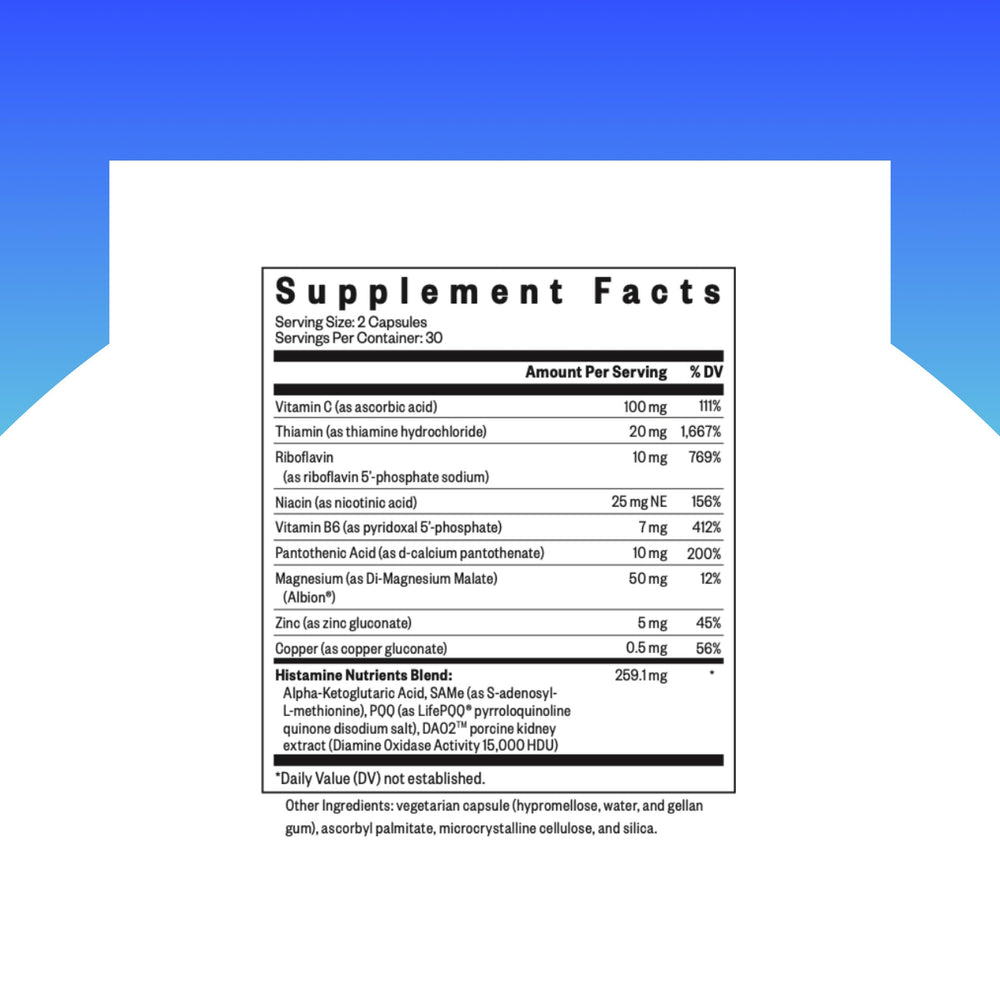 Seeking Health etiqueta detalle mostrando ingredientes clave y confianza en calidad