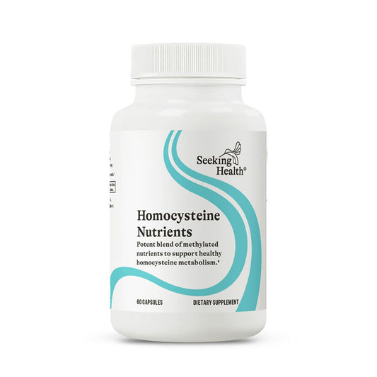 Seeking Health envase frontal mostrando nombre y beneficio para metabolismo