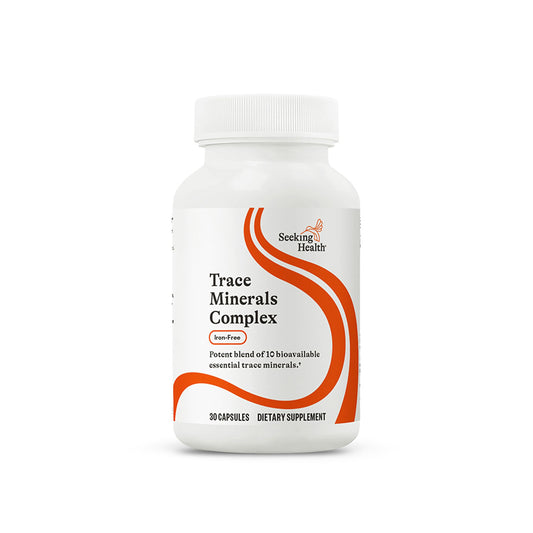 Seeking Health vista frontal del envase mostrando contenido claro y confianza