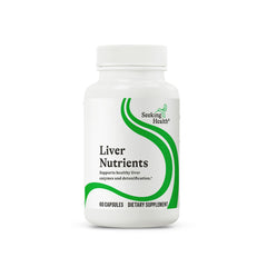 Seeking Health frontal del envase mostrando beneficio de apoyo hepático