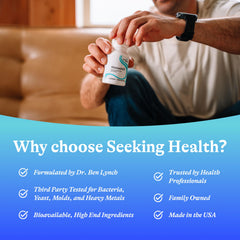 Seeking Health comparación de tamaño de cápsula para entender dosis práctica