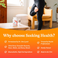 Seeking Health procesos de laboratorio y control de calidad, seguridad y pureza