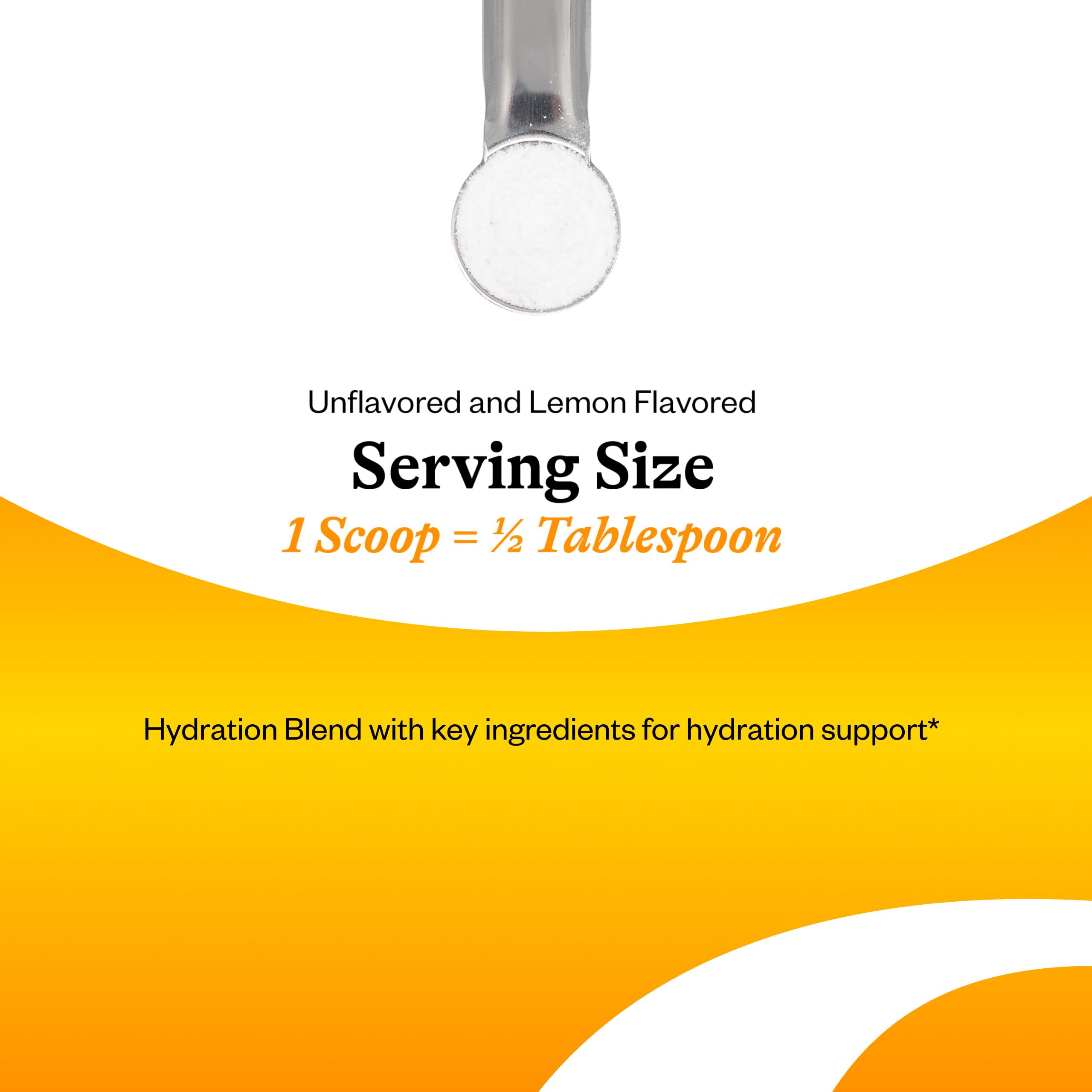 Seeking Health cucharita con una medida del polvo, ventaja: dosificación práctica para 30 servicios