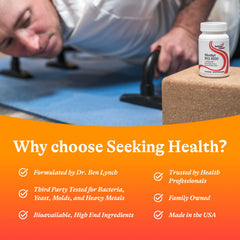 Seeking Health lista de ingredientes en la etiqueta, limpieza formulada