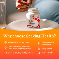 Seeking Health cápsula tomada junto a desayuno representando uso diario