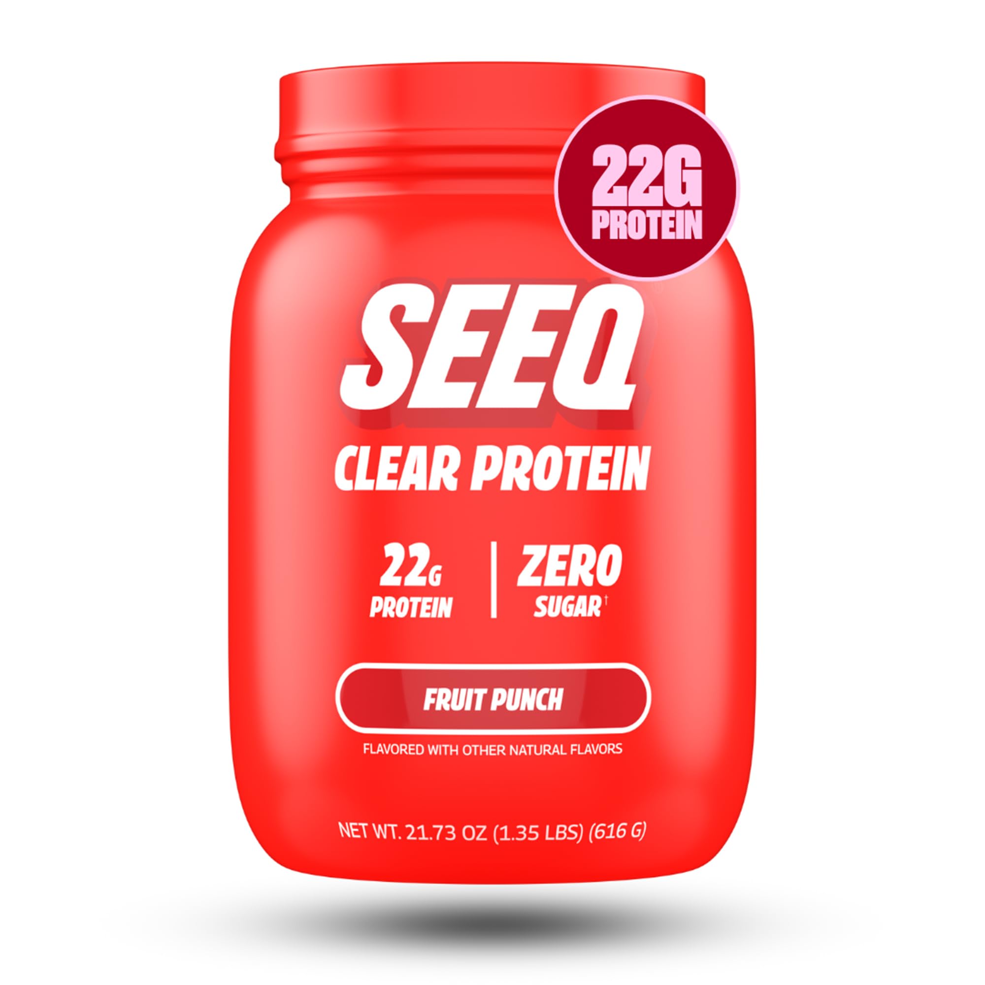 SEEQ envase frontal Fruit Punch mostrando diseño y beneficios