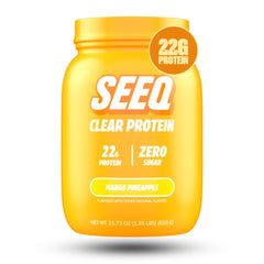 SEEQ envase frontal con sabor mango piña mostrando claridad y atractivo
