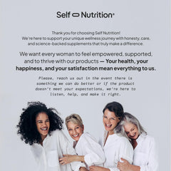 SELF NUTRITION ingredientes naturales agrupados que reflejan sinergia