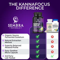 SEMBRA NATURALS detalle del extracto fermentado destacando pureza vegetal
