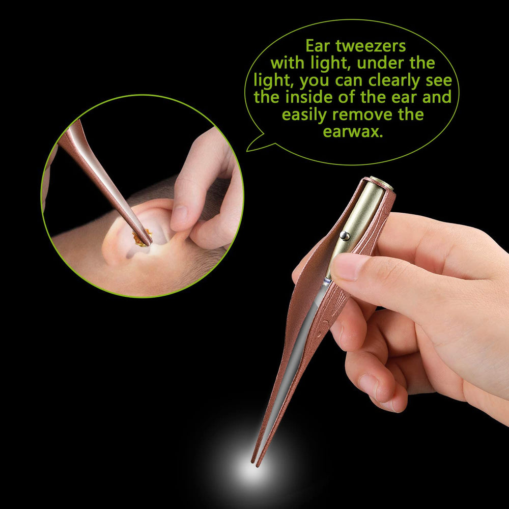 SENLMLER pinzas con agarre antideslizante en color rosa dorado, control preciso