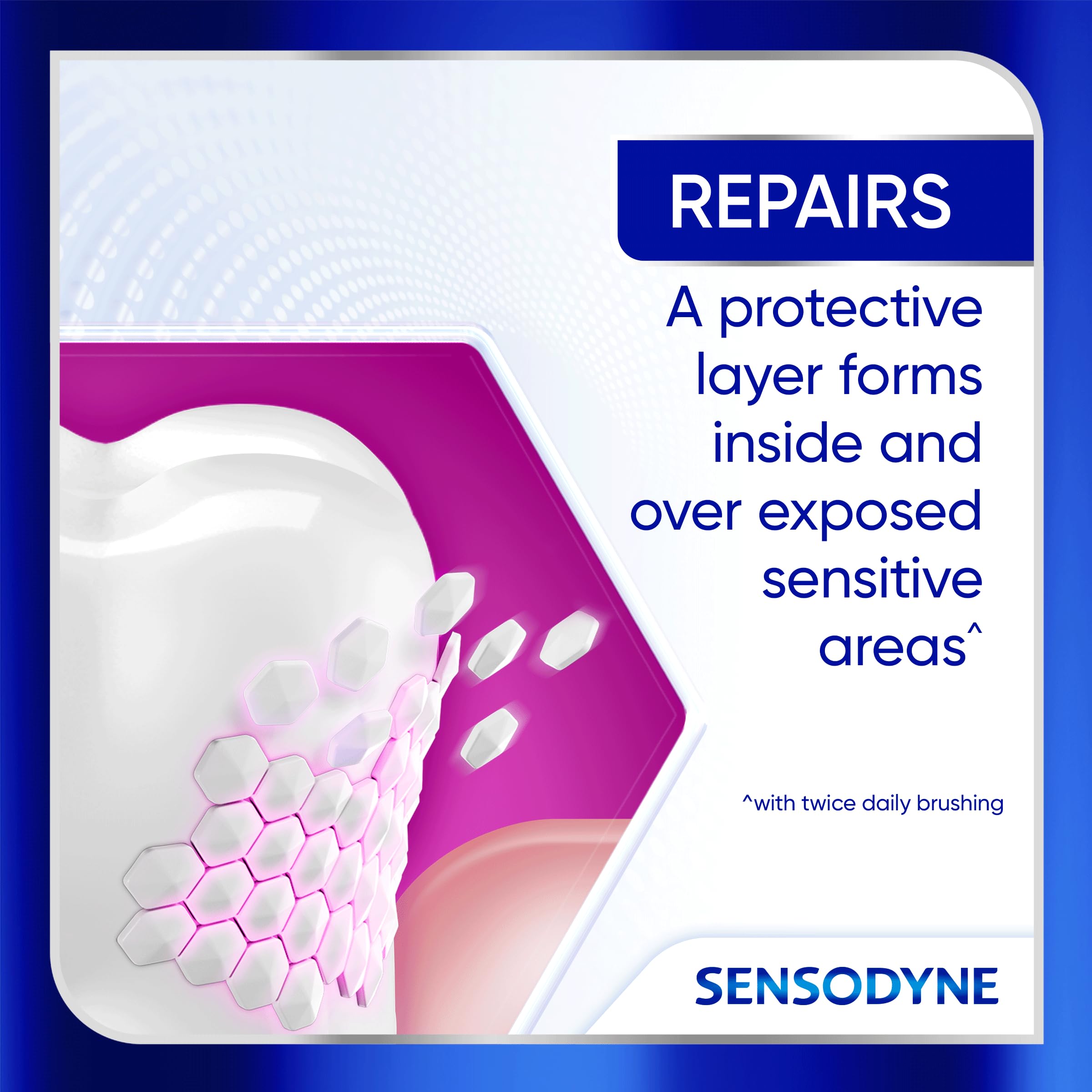 Sensodyne en lavabo de baño estilo minimalista para uso diario