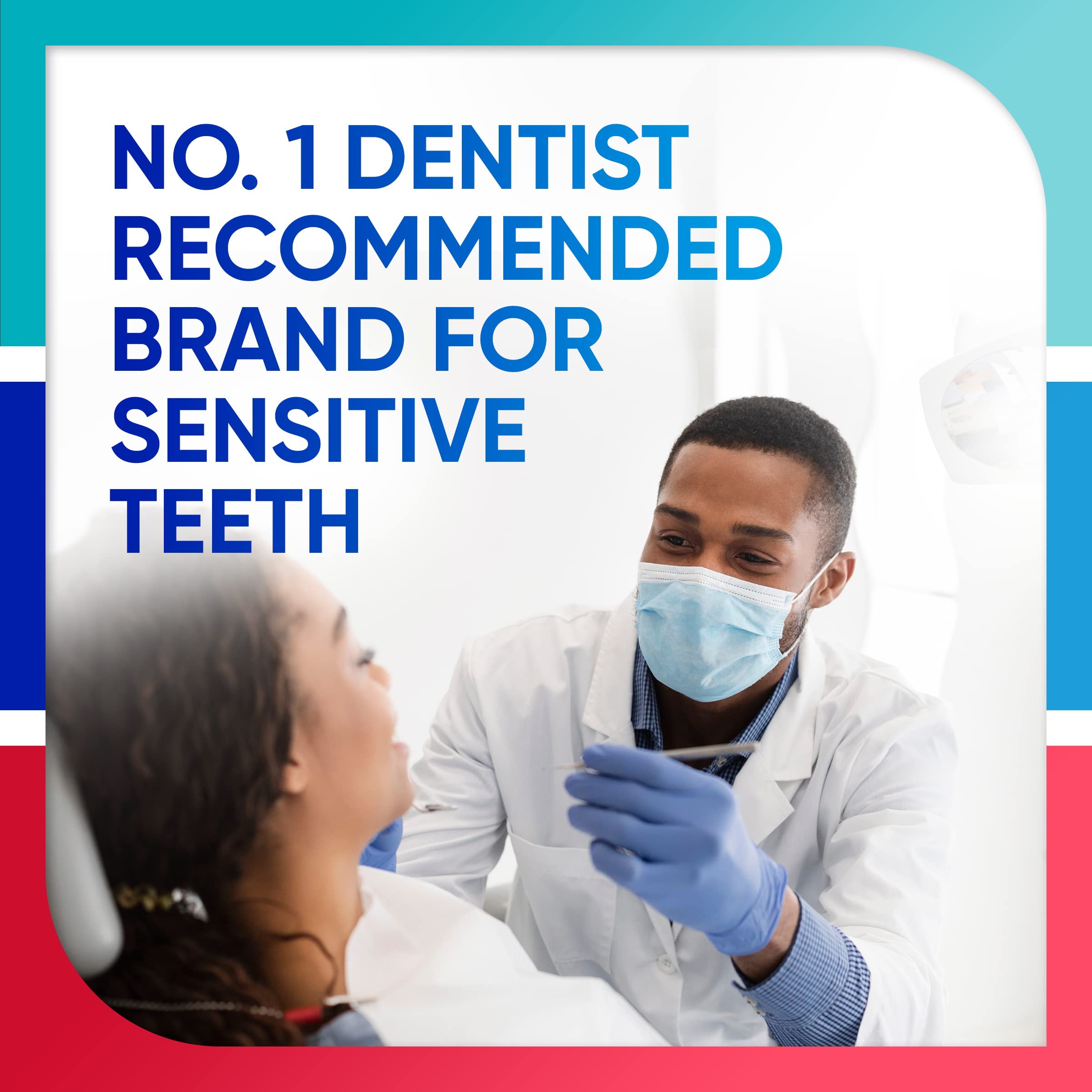 Sensodyne embalaje carton reciclable destacando sostenibilidad