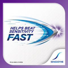 Sensodyne en uso durante el cepillado para alivio inmediato