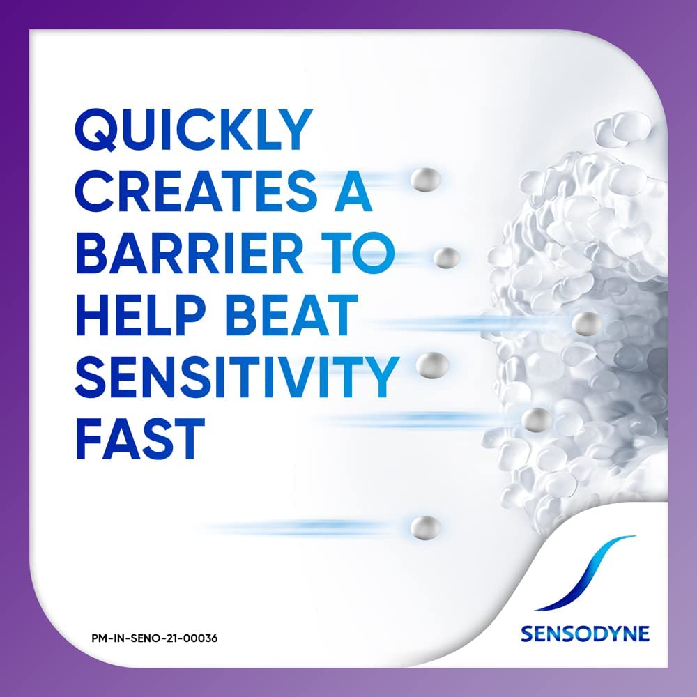 Sensodyne en entorno de baño que sugiere rutina diaria confiable