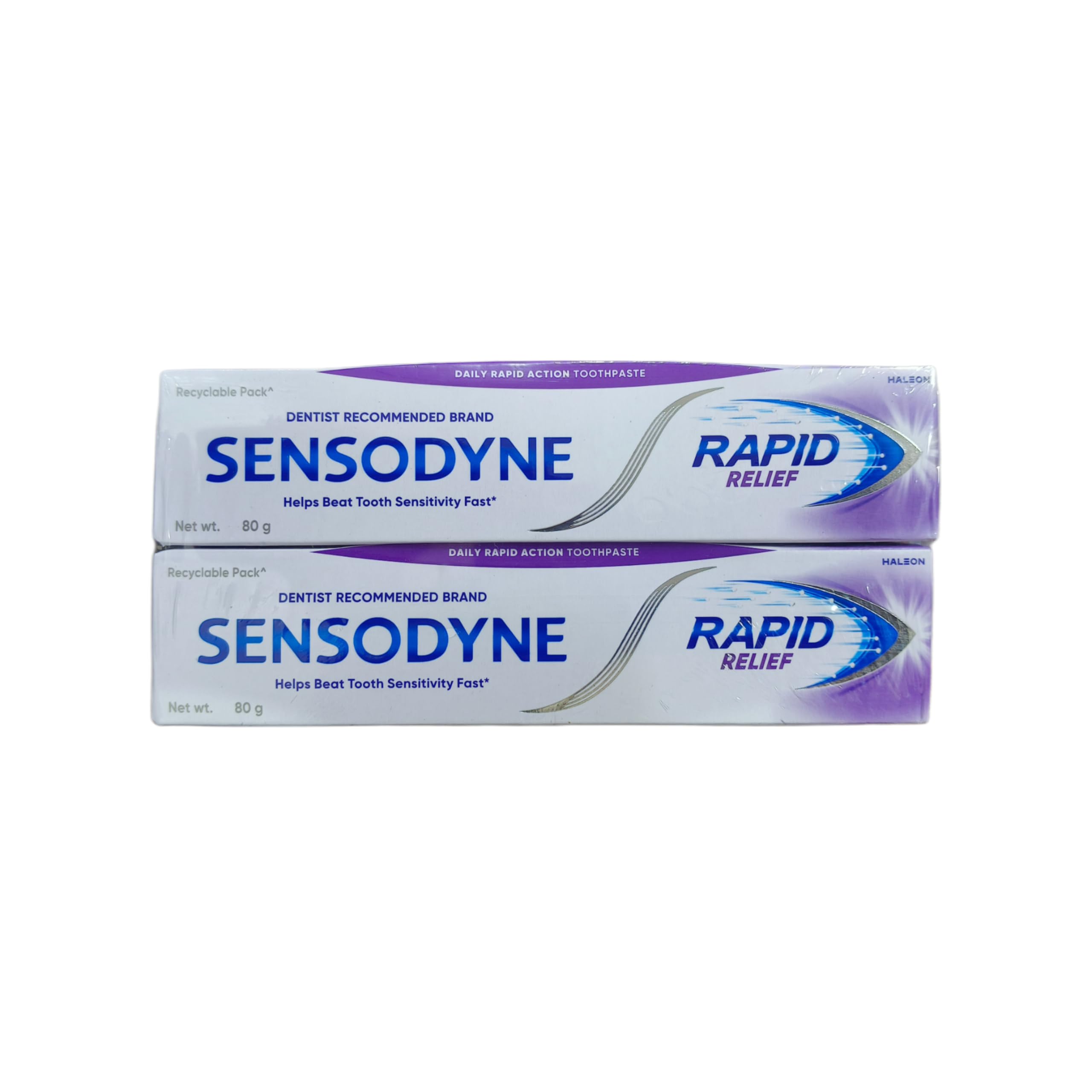 Sensodyne etiqueta con ingredientes y beneficios protectores claros