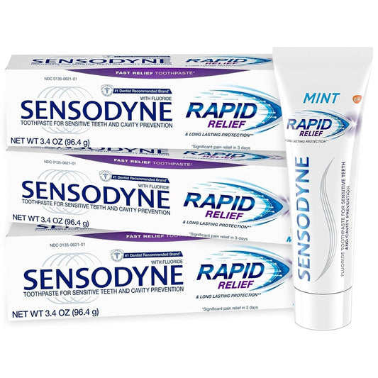 Sensodyne frente del empaque mostrando protección y beneficio inmediato