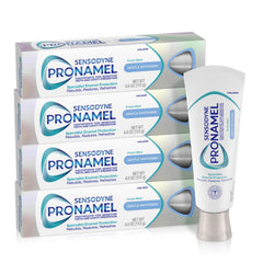 Sensodyne Pronamel vista frontal del empaque que transmite protección del esmalte